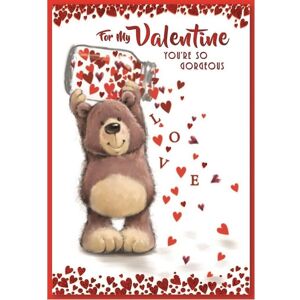 Simon Elvin You´re So Gorgeous Valentine Greetings Card (Pack of 6) in White White Simon Elvin You´re So Gorgeous Valentine Greetings Card (Pack of 6) in White White