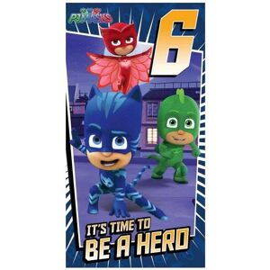 PJ Masks It´s Time To Be A Hero 6th Birthday Greetings Card Multicolor PJ Masks It´s Time To Be A Hero 6th Birthday Greetings Card Multicolor