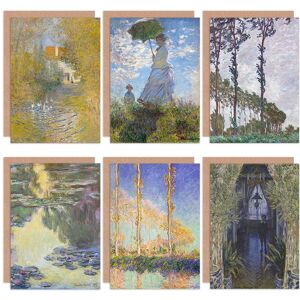 Artery8 - Claude Monet Poplars Apartment Lillies Geese - Greeting Card Pack Artery8 - Claude Monet Poplars Apartment Lillies Geese - Greeting Card Pack