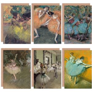 Artery8 Edgar Degas Ballet Dancers Tutus Impressionist Greeting Card Pack - Greeting Card Artery8 Edgar Degas Ballet Dancers Tutus Impressionist Greeting Card Pack - Greeting Card