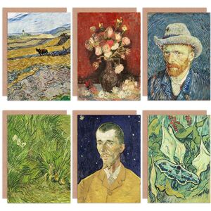 Artery8 - Vincent Van Gogh Moth Boch - Pack of 6 - Card Artery8 - Vincent Van Gogh Moth Boch - Pack of 6 - Card