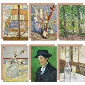 Artery8 - Vincent van Gogh Cards - 6 Blank with Envelopes Artery8 - Vincent van Gogh Cards - 6 Blank with Envelopes