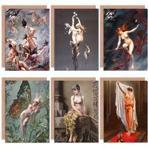 Artery8 Falero Witches Sabbath Greeting Card Pack of 6 - Greeting Card Artery8 Falero Witches Sabbath Greeting Card Pack of 6 - Greeting Card