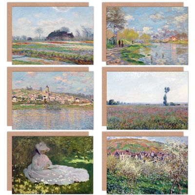 Artery8 - Claude Monet Plum Tree Poppy - Greeting Card Pack Artery8 - Claude Monet Plum Tree Poppy - Greeting Card Pack