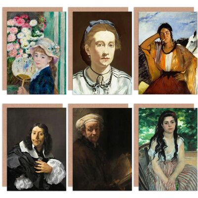 Artery8 - RenoirRembrandtManet - Pack6 - OneSize - Card Artery8 - RenoirRembrandtManet - Pack6 - OneSize - Card