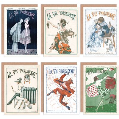 Artery8 - La Vie Parisienne - off white - Greeting Cards Artery8 - La Vie Parisienne - off white - Greeting Cards