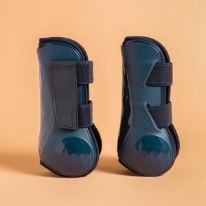 Fouganza Decathlon Horse Riding Open Tendon Boots For Horse & Pony 500 Jump -Twin-Pack