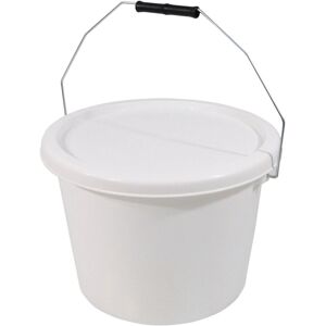 Aidapt 10 Litre Bucket & Lid in White White Aidapt 10 Litre Bucket & Lid in White White