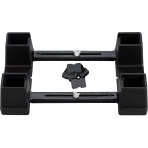 Aidapt Adjustable Height & Width Linked Bed Raiser Width 610 to 890mm in Black Black Aidapt Adjustable Height & Width Linked Bed Raiser Width 610 to 890mm in Black Black