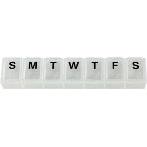 Aidapt Weekly Pill Box Clear White Small in Natural Natural Aidapt Weekly Pill Box Clear White Small in Natural Natural
