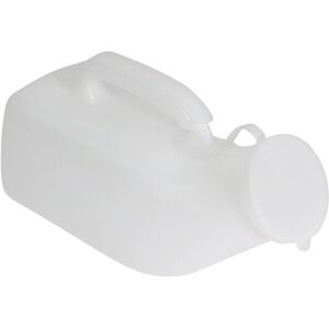 Aidapt Men's Male Urinal 1000ml 225x120x115mm in White White Aidapt Men's Male Urinal 1000ml 225x120x115mm in White White
