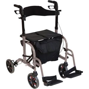 Aidapt Duo Rollator & Transit Chair Green in Grey Grey Aidapt Duo Rollator & Transit Chair Green in Grey Grey