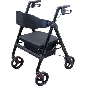 Loops Heavy Duty Aluminium Bariatric Rollator - 8 Inch Wheels - 181kg Weight Limit Multicolor Loops Heavy Duty Aluminium Bariatric Rollator - 8 Inch Wheels - 181kg Weight Limit Multicolor