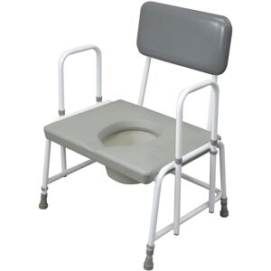 Loops Bariatric Commode Chair - Detachable Arms - 7.5 Litre Pail - 254kg Weight Limit Multicolor Loops Bariatric Commode Chair - Detachable Arms - 7.5 Litre Pail - 254kg Weight Limit Multicolor