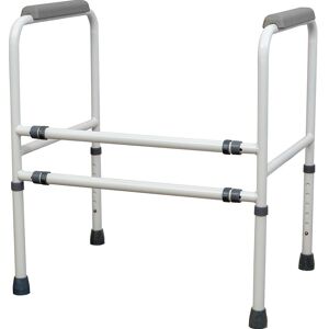 Loops Free Standing Toilet Frame - Adjustable Height & Width - 190kg Weight Limit Multicolor Loops Free Standing Toilet Frame - Adjustable Height & Width - 190kg Weight Limit Multicolor