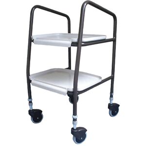 Loops Height Adjustable Meal Trolley - Clip on Trays - Large 100mm Castors - 790 930mm Multicolor Loops Height Adjustable Meal Trolley - Clip on Trays - Large 100mm Castors - 790 930mm Multicolor