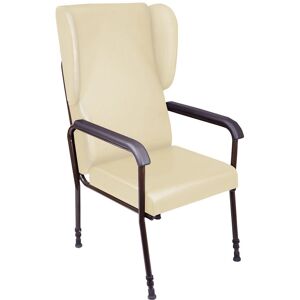 Loops Height Adjustable High Backed Lounge Chair - Cream Upholstery - 450 570mm Height Multicolor Loops Height Adjustable High Backed Lounge Chair - Cream Upholstery - 450 570mm Height Multicolor