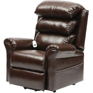 Loops Wall Hugging Rise & Recline Lounge Chair - Wipe Clean PU Leather - Chestnut Multicolor Loops Wall Hugging Rise & Recline Lounge Chair - Wipe Clean PU Leather - Chestnut Multicolor