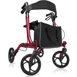 Costway Folding Rollator Walker Aluminium Walking Mobility Aid Lightweight With 4 Wheels Multicolor Costway Folding Rollator Walker Aluminium Walking Mobility Aid Lightweight With 4 Wheels Multicolor