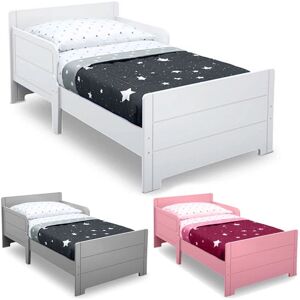 EONLION Classic Wooden Toddler Bed Safety Rail Guard - For Kids Boys & Girls in White White EONLION Classic Wooden Toddler Bed Safety Rail Guard - For Kids Boys & Girls in White White