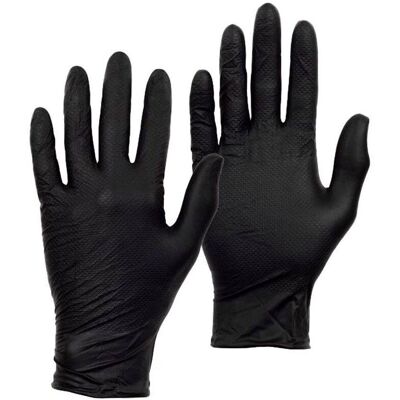 Pegdev 250x Premium Black Nitrile Gloves Powder-Free Disposable Latex-Free Textured Small 125 Pairs Black S Pegdev 250x Premium Black Nitrile Gloves Powder-Free Disposable Latex-Free Textured Small 125 Pairs Black S