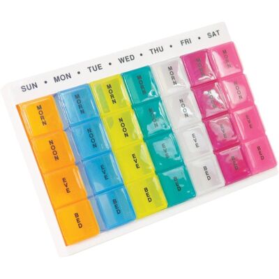 Aidapt Weekly Pill Organiser in Natural Natural Aidapt Weekly Pill Organiser in Natural Natural