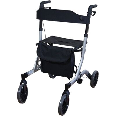 Aidapt Deluxe Rollator Grey Grey Aidapt Deluxe Rollator Grey Grey