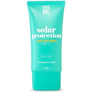 Give Me Broad Spectrum SPF50 Sun Cream - Facial Sunscreen Moisturiser in Blue Size: 50g Blue 50g Give Me Broad Spectrum SPF50 Sun Cream - Facial Sunscreen Moisturiser in Blue Size: 50g Blue 50g