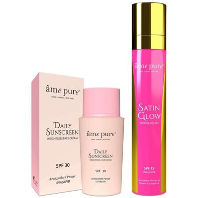 Pure Sun Protection Set - SPF 30 Face & Body, SPF 15 Oil Pure Sun Protection Set - SPF 30 Face & Body, SPF 15 Oil