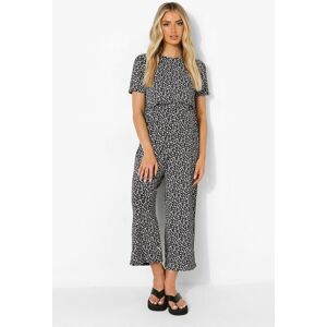 boohoo Maternity Ditsy Nursing Culotte Jumpsuit