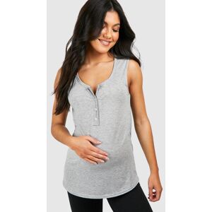 boohoo Maternity Nursing Button Front Top