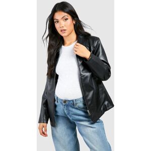 boohoo Maternity Faux Leather Boxy Jacket