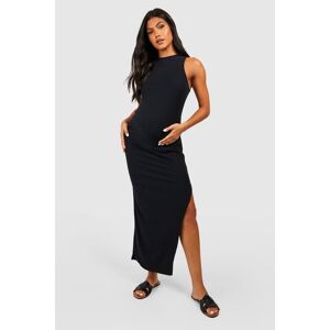 boohoo Maternity Super Soft Racer Neck Midi Dress