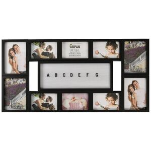 Arpan Multi Aperture Personalised Photo Picture Frame Alphabet or Number Holds 10 Photos (White)