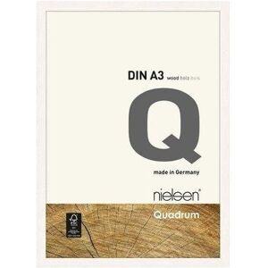 nielsen Quadrum A3 Wooden Picture Frame With Protective Glass Front in White White nielsen Quadrum A3 Wooden Picture Frame With Protective Glass Front in White White