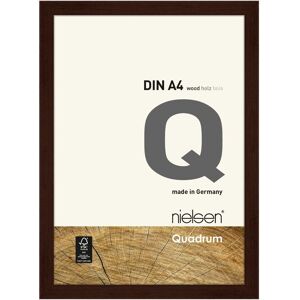 nielsen Quadrum A4 Wooden Picture Frame With Protective Glass Front in Dark Brown Dark Brown A4 nielsen Quadrum A4 Wooden Picture Frame With Protective Glass Front in Dark Brown Dark Brown A4