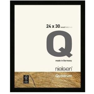 nielsen Quadrum 24 x 30cm Wooden Picture Frame With Protective Glass Front in Black Size: 24 x 30 cm Black 24 x 30 cm nielsen Quadrum 24 x 30cm Wooden Picture Frame With Protective Glass Front in Black Size: 24 x 30 cm Black 24 x 30 cm