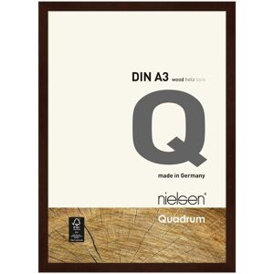 nielsen Quadrum A3 Wooden Picture Frame With Protective Glass Front in Dark Brown Dark Brown A3 nielsen Quadrum A3 Wooden Picture Frame With Protective Glass Front in Dark Brown Dark Brown A3