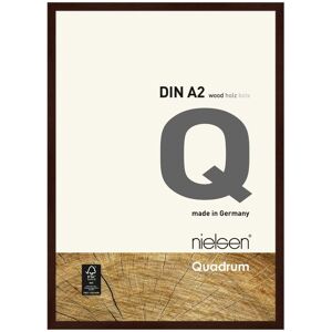 nielsen Quadrum A2 Wooden Picture Frame With Protective Glass Front in Dark Brown Dark Brown nielsen Quadrum A2 Wooden Picture Frame With Protective Glass Front in Dark Brown Dark Brown