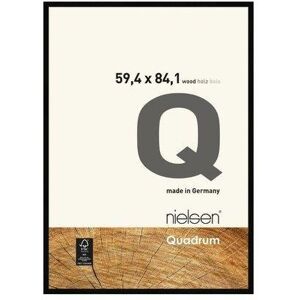 nielsen Quadrum A1 Wooden Picture Frame With Protective Glass Front in Black Black nielsen Quadrum A1 Wooden Picture Frame With Protective Glass Front in Black Black