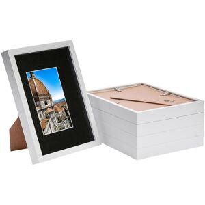 Nicola Spring 3D Shadow Box Frames with A5 Mount - A4 (8" x 12") - Grey Mount - Pack of 5 in White White Nicola Spring 3D Shadow Box Frames with A5 Mount - A4 (8" x 12") - Grey Mount - Pack of 5 in White White