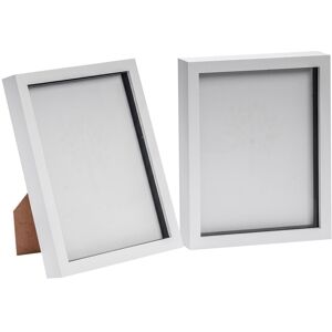 Nicola Spring 3D Box Photo Frames - 8 x 10" - Pack of 2 in White White Nicola Spring 3D Box Photo Frames - 8 x 10" - Pack of 2 in White White