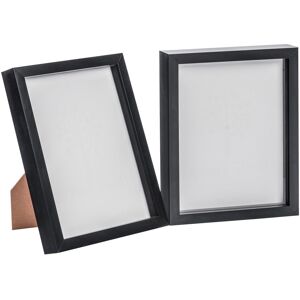 Nicola Spring 3D Box Photo Frames - 8 x 10" - Pack of 2 in Black Black Nicola Spring 3D Box Photo Frames - 8 x 10" - Pack of 2 in Black Black