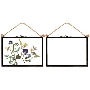 Nicola Spring 2x Hanging Metal Photo Frames - 7" x 5" - Black - Picture Frame Wall Mounted Frame with Rope Black Nicola Spring 2x Hanging Metal Photo Frames - 7" x 5" - Black - Picture Frame Wall Mounted Frame with Rope Black