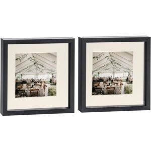 Nicola Spring 10x10" 3D Box Photo Frames 6x6" x2 in Ivory Ivory Nicola Spring 10x10" 3D Box Photo Frames 6x6" x2 in Ivory Ivory