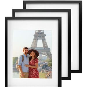 Nicola Spring 3x Photo Frame with White A4 Mount - A3 (12" x 17") Picture Display in Black Black Nicola Spring 3x Photo Frame with White A4 Mount - A3 (12" x 17") Picture Display in Black Black