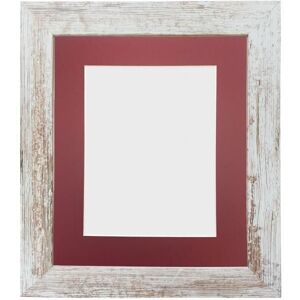 Frames & Mirrors 4U Metro Distressed White Frame with Red Mount 40 x 50CM Image Size 30 x 40 CM Size: 40 x 50 cm White 40 x 50 cm Frames & Mirrors 4U Metro Distressed White Frame with Red Mount 40 x 50CM Image Size 30 x 40 CM Size: 40 x 50 cm White 40 x 50 cm