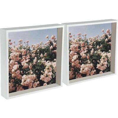 Nicola Spring - 2pc Box Photo Frame - White - Photo frame Nicola Spring - 2pc Box Photo Frame - White - Photo frame