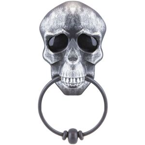 VFM e-Store Halloween Door Knocker Spooky Decoration Party, Trick or in Silver Silver VFM e-Store Halloween Door Knocker Spooky Decoration Party, Trick or in Silver Silver