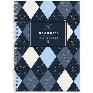 Personalised Memento Company Personalised A5 Golf Log Book in Navy Navy Personalised Memento Company Personalised A5 Golf Log Book in Navy Navy